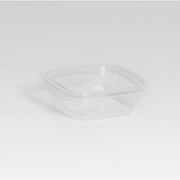 Inline Plastics Safe-T-Fresh TS4008 8 oz. Clear Tamper Evident Plastic Grab-and-Go Container with Hinged Lid | 300/Case view 4