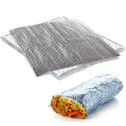 [1000 Pack] Insulated Foil Sandwich Wrap Sheets - 10 3/4" x 14" Durable, and Easy to Use for Sandwiches and Snacks, Catering and Food Service,