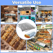 [500 Pack] Insulated Foil Sandwich Wrap Sheets - 18" x 18" Durable, and Easy to Use for Sandwiches and Snacks, Catering and Food Service, view 2