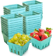 Molded Pulp Berry Basket, 1 Qt, Green, 250/Case