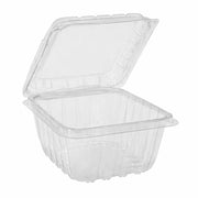 Glownary Clear Plastic Berry Container with Vents, 1 Pint Capacity, 516 per Case