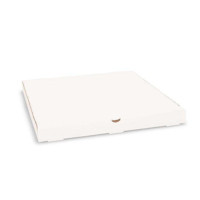 Glownary Plain White Pizza Box, Corrugated Cardboard, Customizable, 25-Count Bundle (24 x 24)