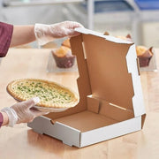 Glownary Plain White Pizza Box, Corrugated Cardboard, Customizable, 25-Count Bundle, 20 x 20 Inches view 4