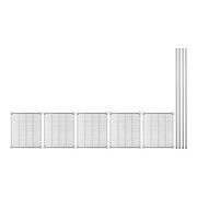 Glownary NSF Chrome Wire Shelving Unit, 5-Shelf Storage Kit, Silver Steel, 21x24x64 Inch, 600 lb per Shelf Capacity, for Warehouse, Kitchen, Retail view 2