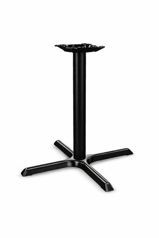 Glownary Cast Iron Table Base, 30 x 30 Inches, Black, Standard Height, Cross-Shaped
