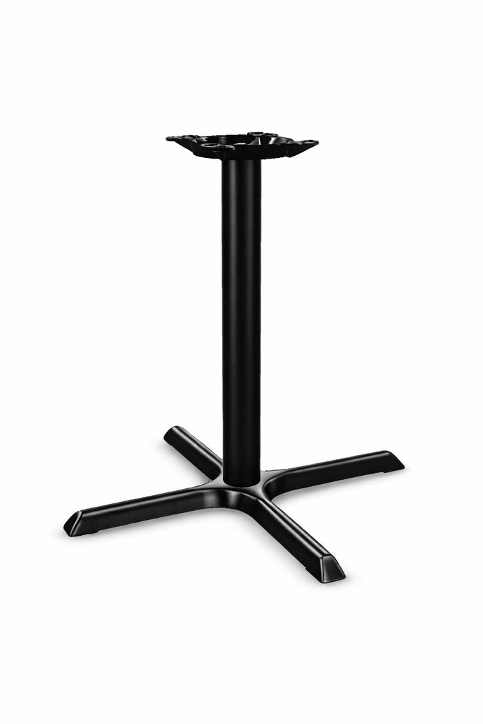 Glownary Cast Iron Table Base, 30 x 30 Inches, Black, Standard Height, Cross-Shaped