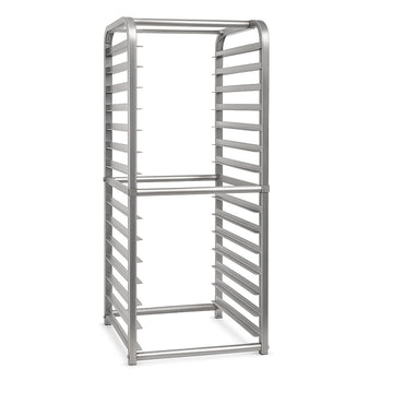 Glownary 16-Pan Aluminum Sheet Pan Rack, Silver, End Load Style, NSF Listed, 20.5x23x51.5 Inch, for Reach-In Storage - Unassembled