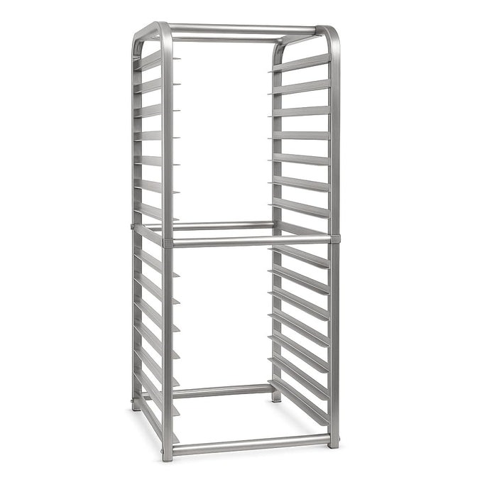 Glownary 16-Pan Aluminum Sheet Pan Rack, Silver, End Load Style, NSF Listed, 20.5x23x51.5 Inch, for Reach-In Storage - Unassembled
