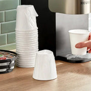 Glownary Paper Hot Cups, 10 oz, White, Individually Wrapped, 480/Case view 2