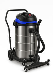 Glownary Commercial Wet/Dry Vacuum, 26 Gallon, Stainless Steel Tank, 1400W, with Squeegee Tool