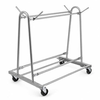 Commercial Mat Transport Cart with Casters by Glownary – Silver, Model 6006477kd