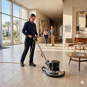 20 Inch Floor Cleaning Machine, 175 RPM, Single Speed, with Brushes and Pad Driver view 2