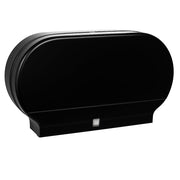 Commercial Double Roll Jumbo Toilet Paper Dispenser, Black, 20.5W x 11.5H inches, Surface Mount, ADA Compliant
