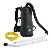 Glownary Commercial Backpack Vacuum, 6 Qt Capacity, HEPA Filter, 8-Piece Tool Kit, 9.5 lbs