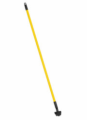 Glownary Metal Dust Mop Handle, 60 Inches Long, Yellow, with Hanging Hole