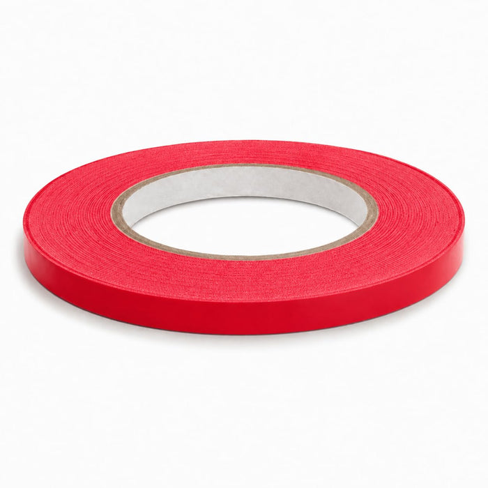 Glownary Red Poly Bag Sealer Tape, 0.38 Inch x 180 Yards, Natural Rubber Adhesive, Hand-Tearable, 16 Pack