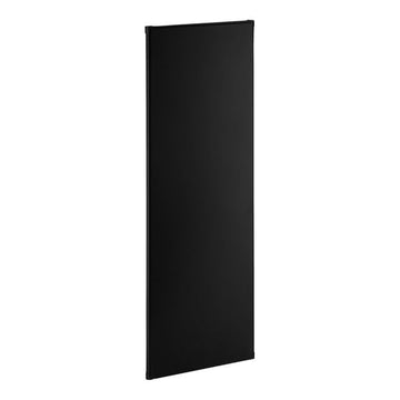 Steel Urinal Partition, 18W x 48L inches, Matte Black, Wall Mounted