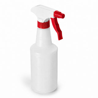 Spray Bottles, 16 oz, Clear with Red Trigger, Pack of 12, Adjustable Nozzle