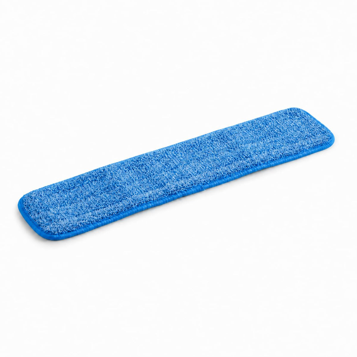 Glownary [4 Pack] Microfiber Hook and Loop Wet/Dry Mop Pad, 24 Inches, Blue, Machine Washable
