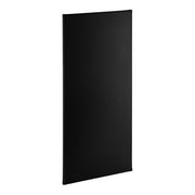 Steel Urinal Partition, 18W x 48L inches, Matte Black, Wall Mounted