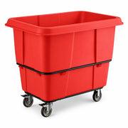 Cube Truck, 16 Cubic Foot, 1000 lb Capacity, Red, MDPE Construction