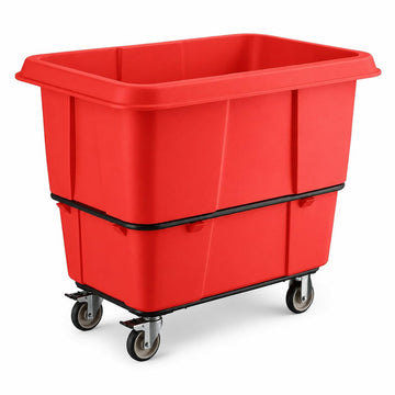 Cube Truck, 16 Cubic Foot, 1000 lb Capacity, Red, MDPE Construction