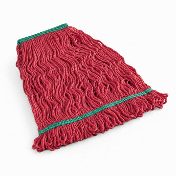 Pro Looped End Wet Mop Head, 24 oz, Red, 1 Inch Headband, 12/Case