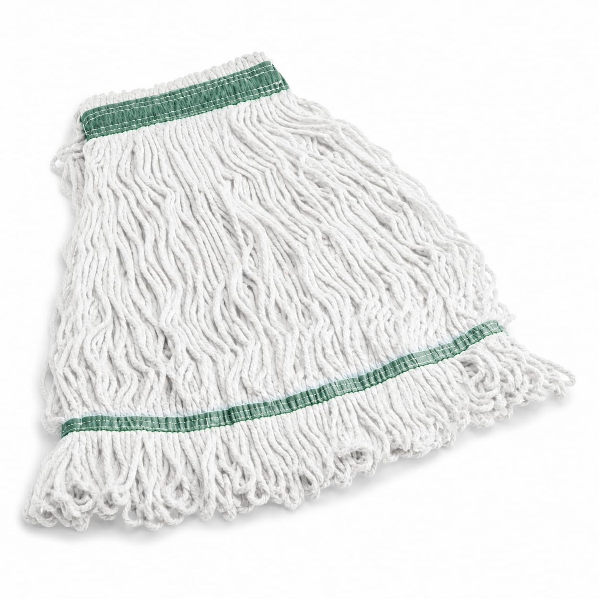 Pro Rayon Blend Looped End Wet Mop Head, 24 oz, 5 Inch Headband, White, 12/Case