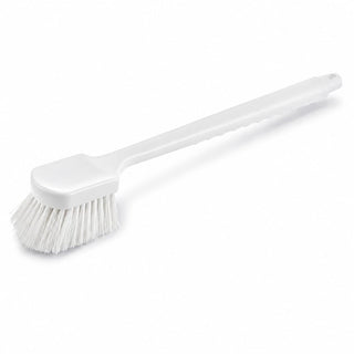 Floating Utility Brush, 20 Inches, White Polyester Bristles, Ergonomic Handle