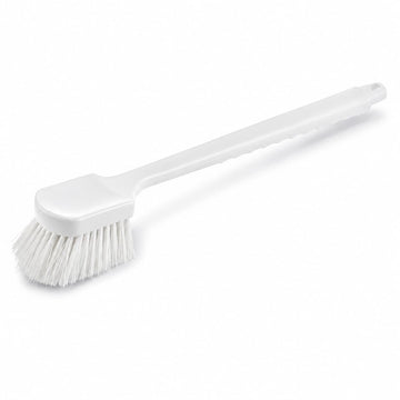 Floating Utility Brush, 20 Inches, White Polyester Bristles, Ergonomic Handle