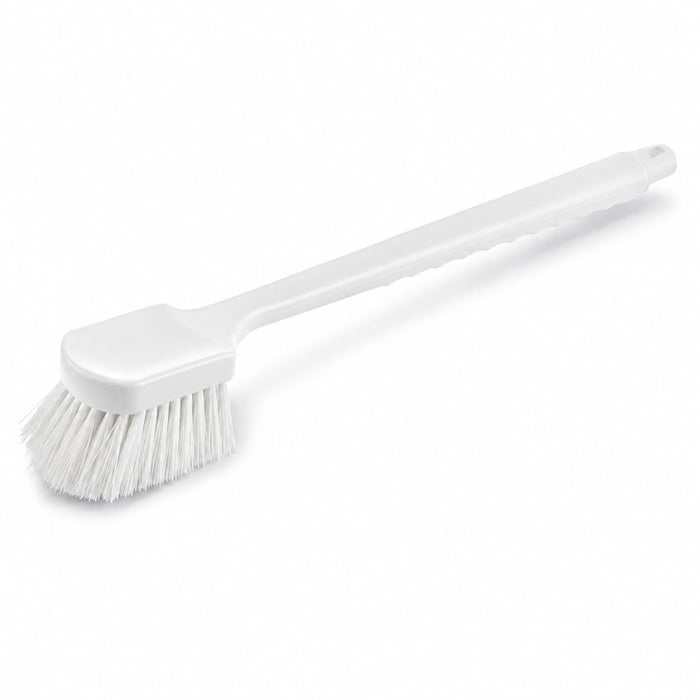 Floating Utility Brush, 20 Inches, White Polyester Bristles, Ergonomic Handle