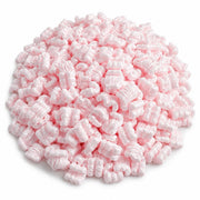 Anti-Static Packing Peanuts, Pink, 3.5 Cu. Ft., S-Shaped Polystyrene, Shock Absorbing