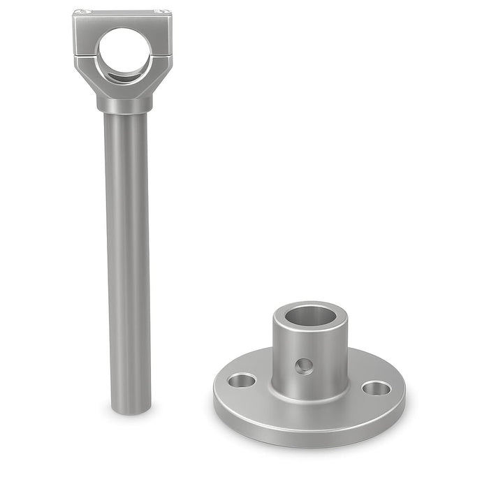 Glownary Pre-Rinse Wall Bracket Assembly, 6 Inch Length, 3/8 Inch NPS Riser Mount, Commercial Faucet Support, 7x1x0.75 Inch