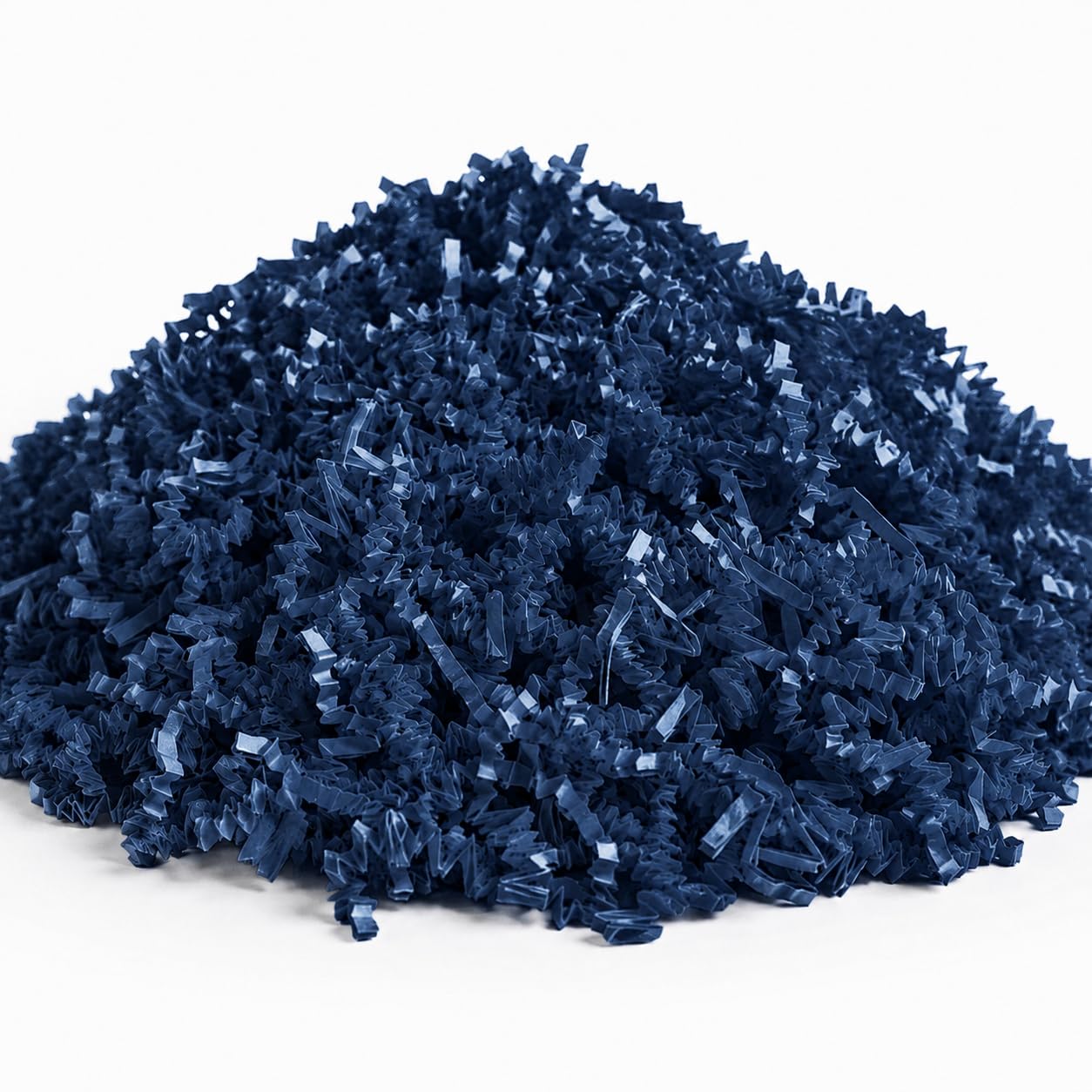 Crinkle Paper Shred, Navy Blue, 10 lb, Recyclable Packing Material, Decorative Filler