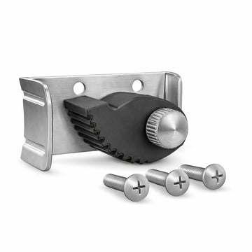 Glownary Spring-Loaded Replacement Holder Assembly for Mop and Broom Racks, Black, 2.5 x 1 x 2 Inch