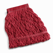 Pro Rayon Blend Looped End Wet Mop Head, 16 oz, 5 Inch Headband, Red, 12/Case