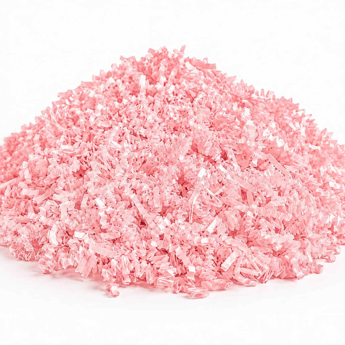 Light Pink Crinkle Paper Shred, 10 lb, Decorative Packing Material, Non-Toxic, Recyclable