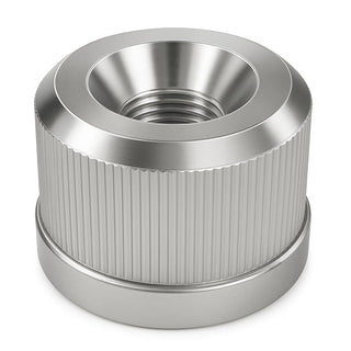 Glownary Chrome Steel Nuts for Shelving Posts, 1 Inch Post Diameter, 4 Pack