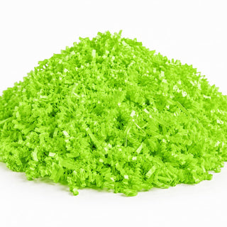 Crinkle Paper Shred, 10 lb, Lime Green, S-Shaped Cut, Recyclable Packing Material