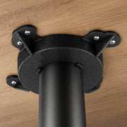 Glownary Cast Iron Bar Height Table Base, Black Powder-Coated, 22x22 Inch Cross Base, 3 Inch Column, Indoor Commercial Use view 2