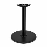 Glownary Cast Iron Round Table Base, Black Powder-Coated, 22 Inch Diameter, 28 Inch Height, 3 Inch Post, Indoor Commercial Use