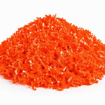 Crinkle Paper Shred for Gift Packaging and Decoration, 10 lb, Orange