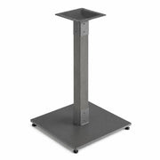Glownary Industrial Standard Height Table Base, Slate Gray, Wood and Steel, Square Base, 28.5 Inch Height, 400 lb Capacity, Indoor Use