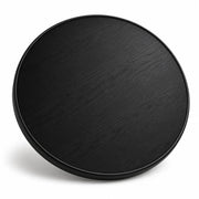 Glownary Round Table Top, 30 Inch MDF with Black Wood Finish, Thermo-Formed PVC Cover, Indoor Commercial Use, Scratch Resistant