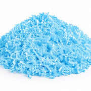 Paper Shred Crinkle Cut Decorative Filler, Light Blue, 10 lb, Made in USA, Recyclable