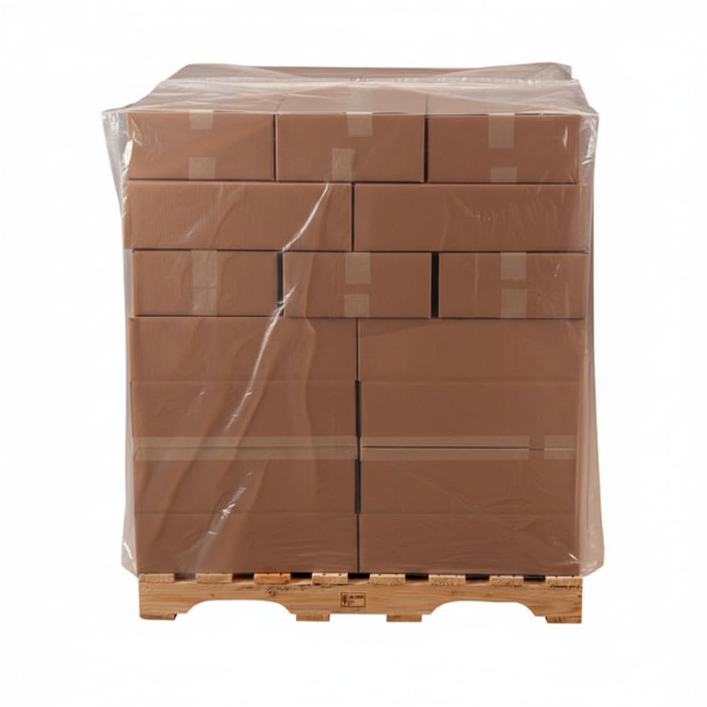 Clear Gusseted Polyethylene Bags on Roll, 48x30x60 Inches, 2 Mil Thick, 100 Count, Made in USA