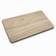 Glownary Rectangular Reversible Table Top, White Birch, Ash Laminate, 30 x 60 Inch, Brown Vinyl Molding, Indoor Commercial