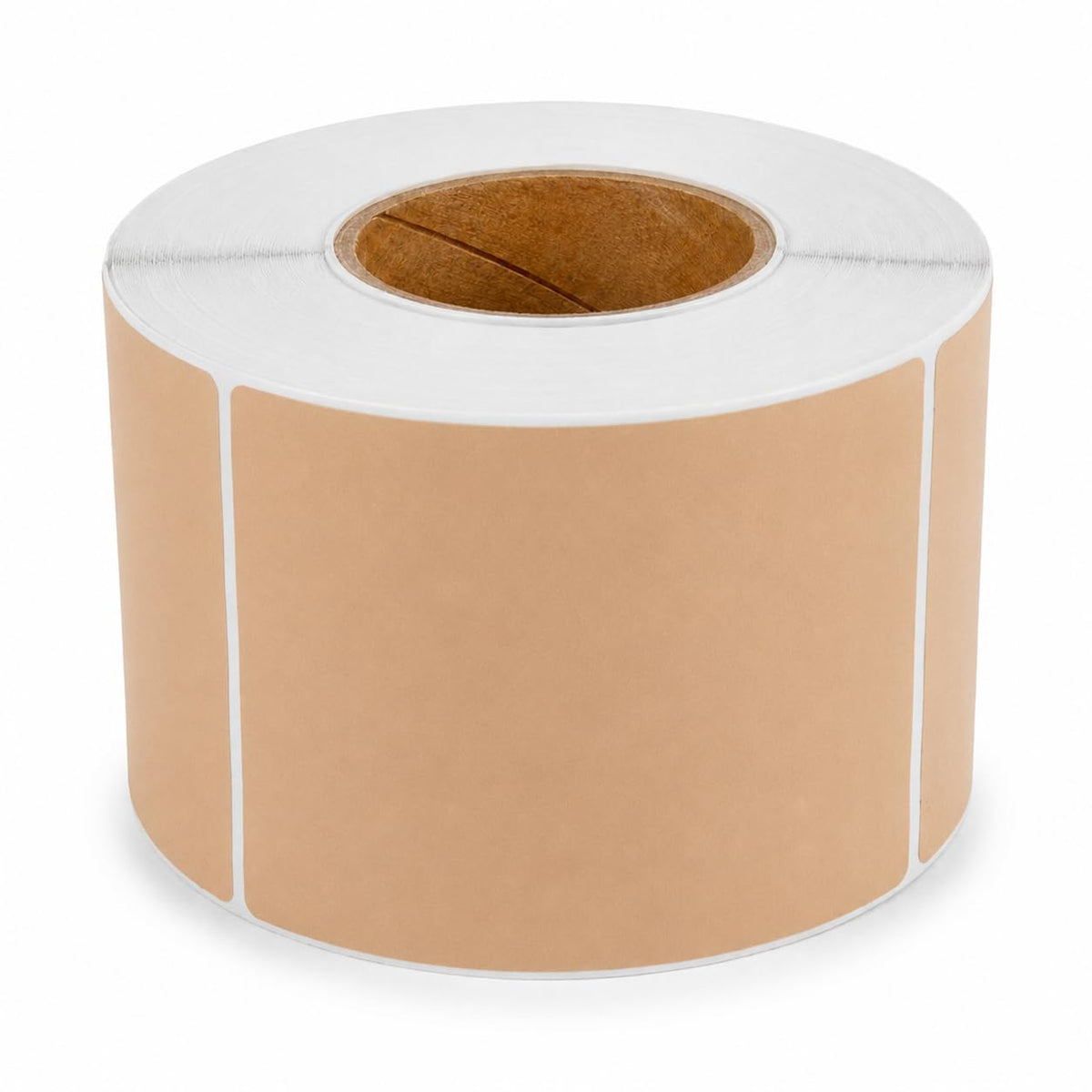 Thermal Transfer Labels, 4 x 6 inches, Brown, Permanent Adhesive, 1000/Roll, 4 Rolls/Case