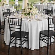 Glownary Steel Reinforced Chiavari Chair, Black Resin, Heavy-Duty 500 lb Capacity, Stackable, Indoor Outdoor Use, 36.25x16.125x15 Inches view 2
