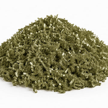Olive Green Crinkle Cut Paper Shred, 10 lb, Decorative Packing Filler, Made in USA